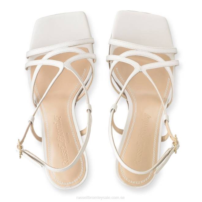 kvinnor beige Russell And Bromley prosecco sandal för kattungar med strappy T4XZ419