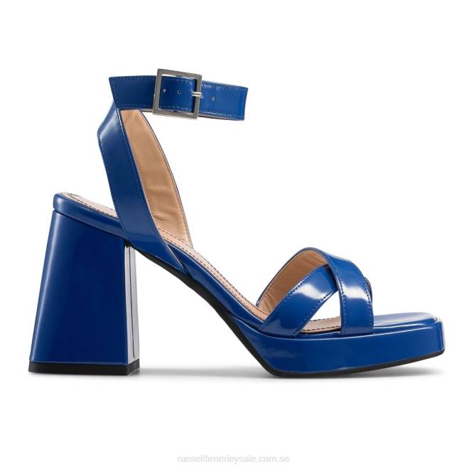 kvinnor blå Russell And Bromley groovybaby plattformssandal T4XZ156
