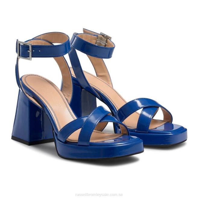 kvinnor blå Russell And Bromley groovybaby plattformssandal T4XZ156