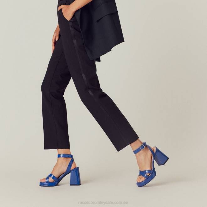 kvinnor blå Russell And Bromley groovybaby plattformssandal T4XZ156