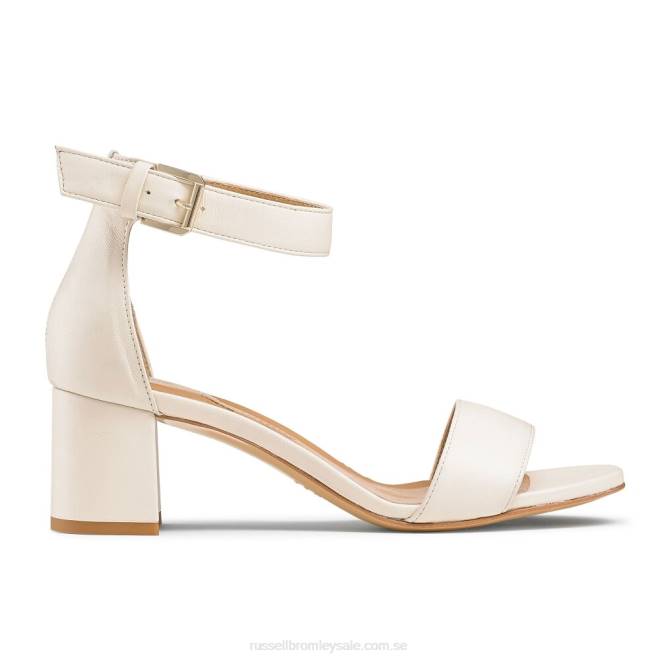 kvinnor elfenben Russell And Bromley ittakest två block klack sandal T4XZ121