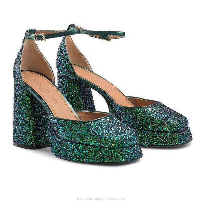 kvinnor grön Russell And Bromley felfri extrem plattform T4XZ99