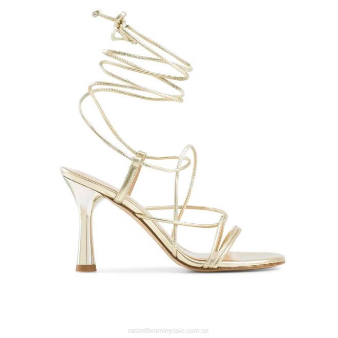 kvinnor guld Russell And Bromley dragon sandal med strappy rund tå T4XZ161