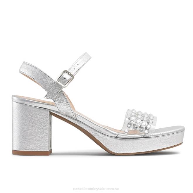 kvinnor metallisk Russell And Bromley discoqueen plattformssandal T4XZ119