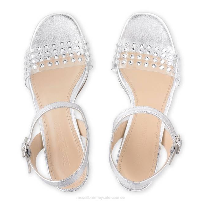 kvinnor metallisk Russell And Bromley discoqueen plattformssandal T4XZ119