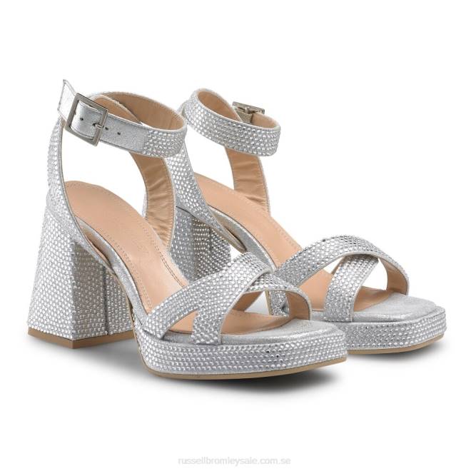kvinnor metallisk Russell And Bromley groovybaby plattformssandal T4XZ95