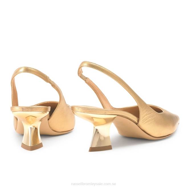 kvinnor metallisk Russell And Bromley slingpoint slingback punktpump T4XZ118