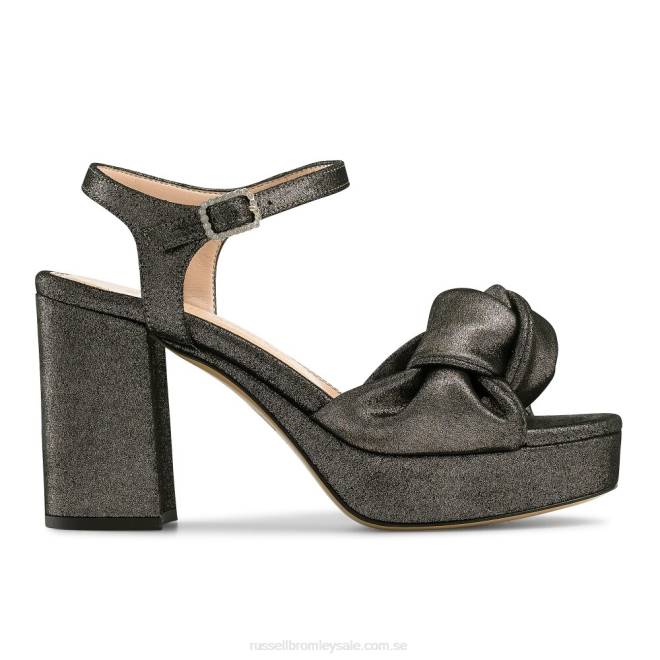 kvinnor metallisk Russell And Bromley topknotch plattformssandal T4XZ166