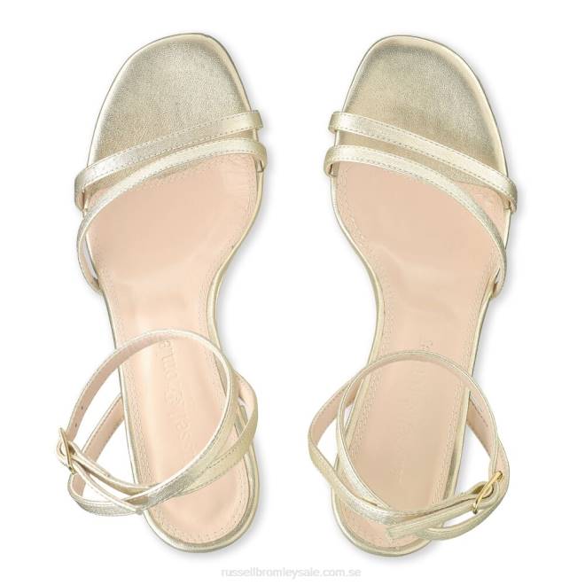 kvinnor metallisk Russell And Bromley topline strappy plattform T4XZ152