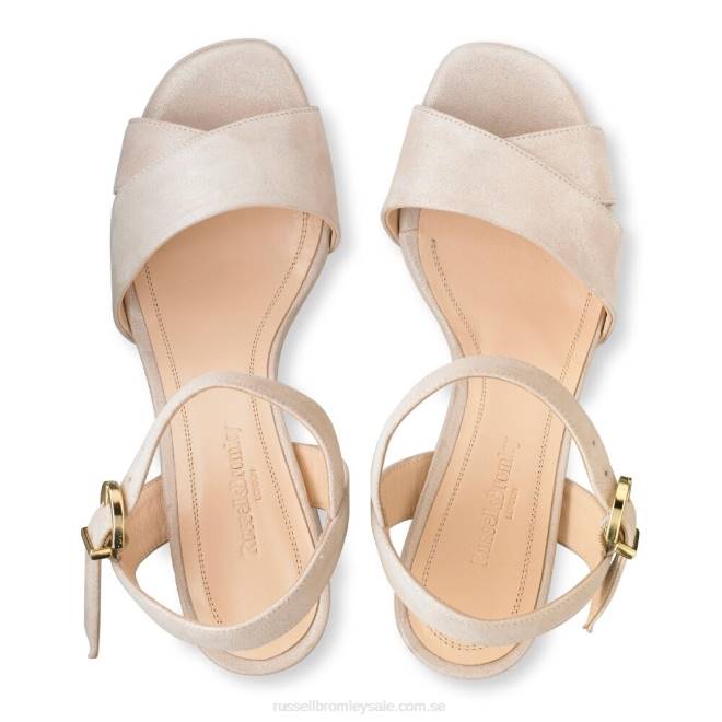 kvinnor metallisk Russell And Bromley toppform klassisk plattformssandal T4XZ97