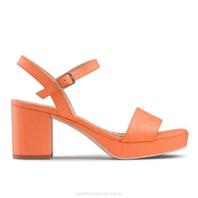 kvinnor orange Russell And Bromley discoqueen plattformssandal T4XZ130
