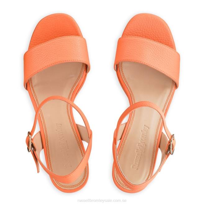 kvinnor orange Russell And Bromley discoqueen plattformssandal T4XZ130