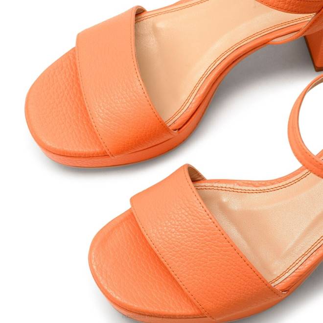 kvinnor orange Russell And Bromley discoqueen plattformssandal T4XZ130