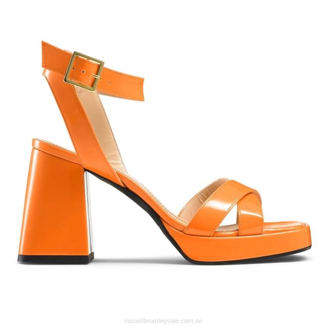 kvinnor orange Russell And Bromley groovybaby plattformssandal T4XZ136