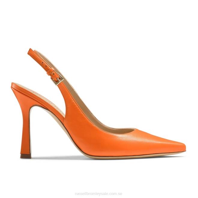 kvinnor orange Russell And Bromley på punkt slingback punkt pump T4XZ188