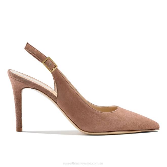 kvinnor rosa Russell And Bromley 85 sling 85 mm slingback T4XZ146
