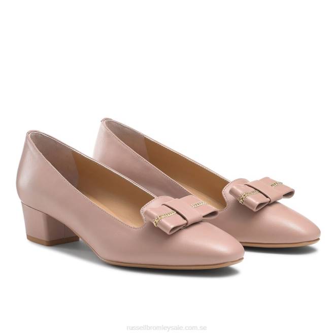 kvinnor rosa Russell And Bromley beau bow trim domstol T4XZ131
