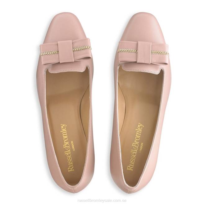 kvinnor rosa Russell And Bromley beau bow trim domstol T4XZ131