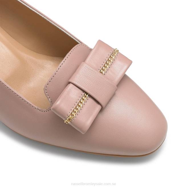 kvinnor rosa Russell And Bromley beau bow trim domstol T4XZ131