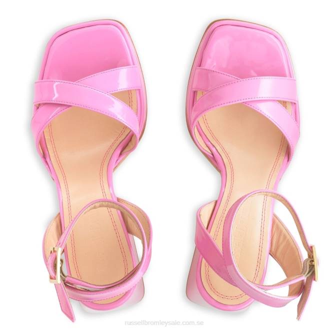 kvinnor rosa Russell And Bromley groovybaby plattformssandal T4XZ143