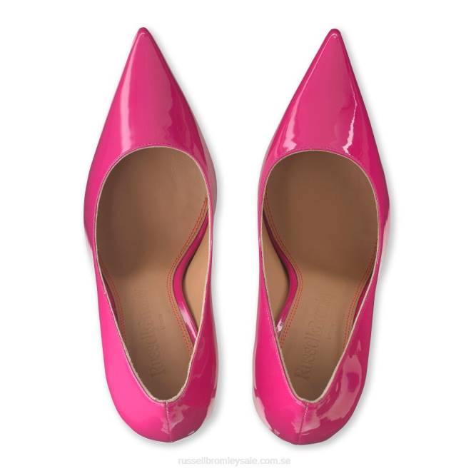 kvinnor rosa Russell And Bromley helpunktspump med klack T4XZ177