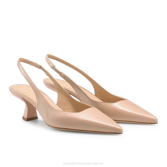 kvinnor rosa Russell And Bromley slingpoint sling back point pump T4XZ89