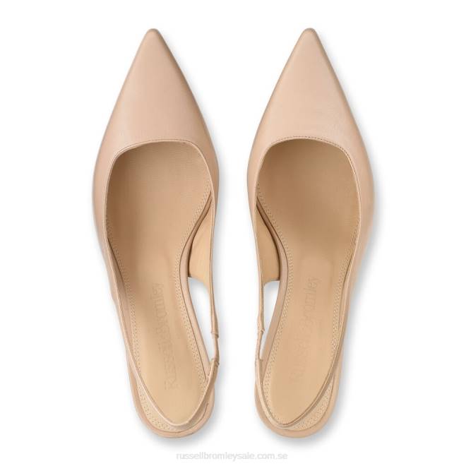kvinnor rosa Russell And Bromley slingpoint sling back point pump T4XZ89