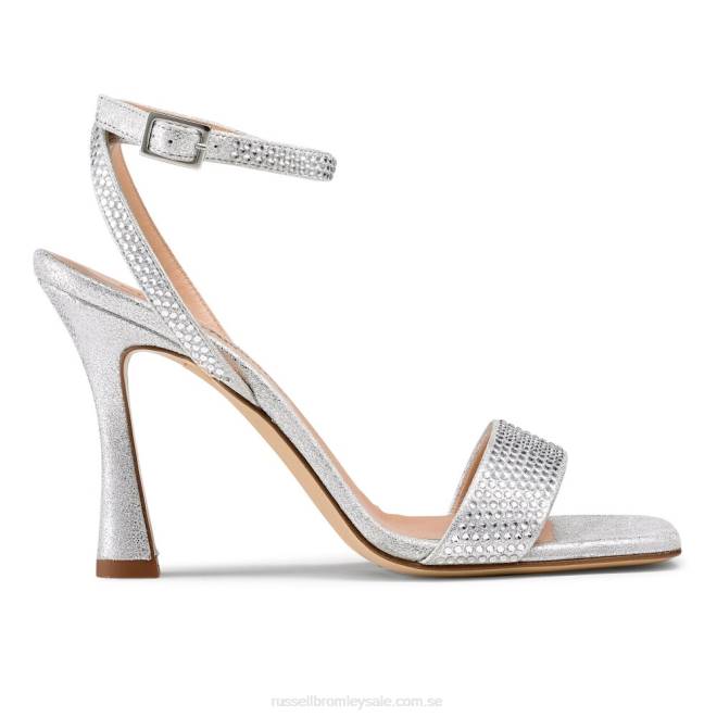 kvinnor silver Russell And Bromley cosmo sandal med axelband T4XZ168