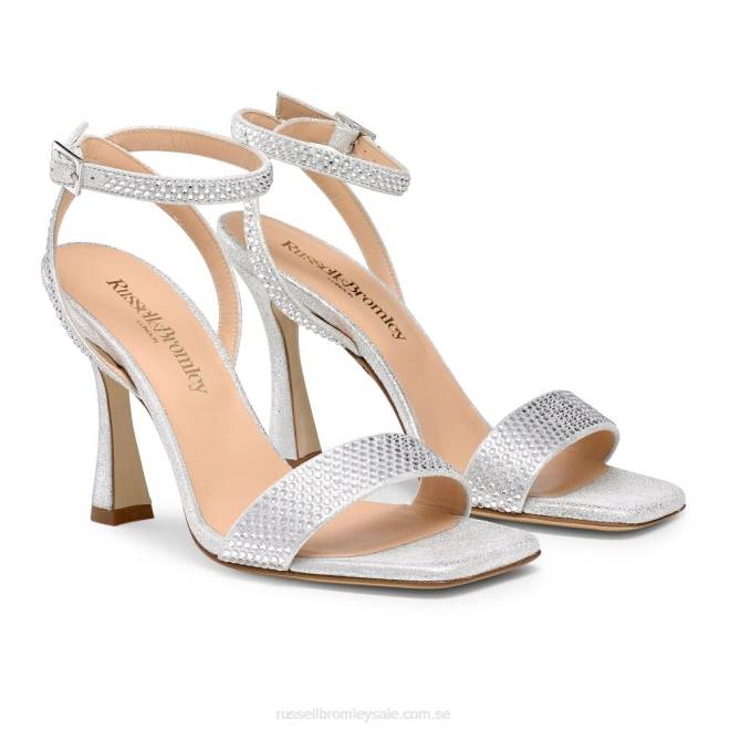 kvinnor silver Russell And Bromley cosmo sandal med axelband T4XZ168
