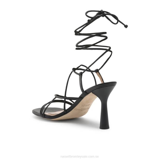 kvinnor svart Russell And Bromley dragon sandal med strappy rund tå T4XZ162