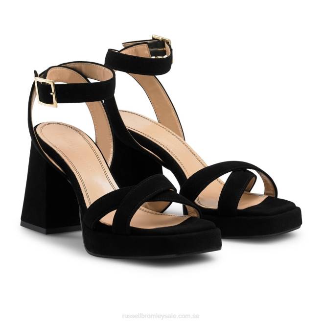 kvinnor svart Russell And Bromley groovybaby plattformssandal T4XZ96