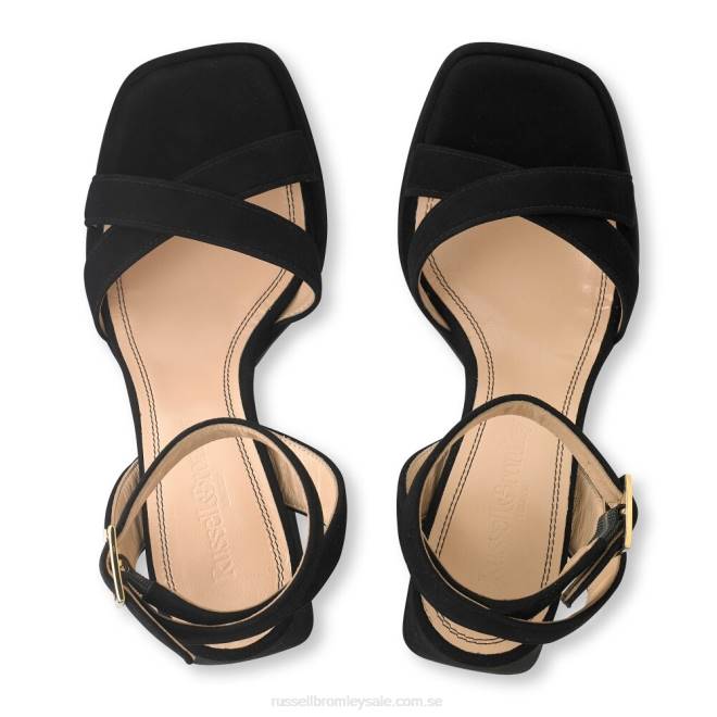 kvinnor svart Russell And Bromley groovybaby plattformssandal T4XZ96