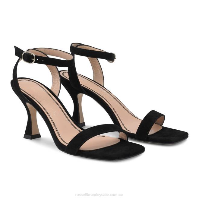 kvinnor svart Russell And Bromley negroni tvådelad sandal T4XZ137