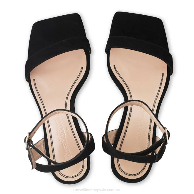 kvinnor svart Russell And Bromley negroni tvådelad sandal T4XZ137