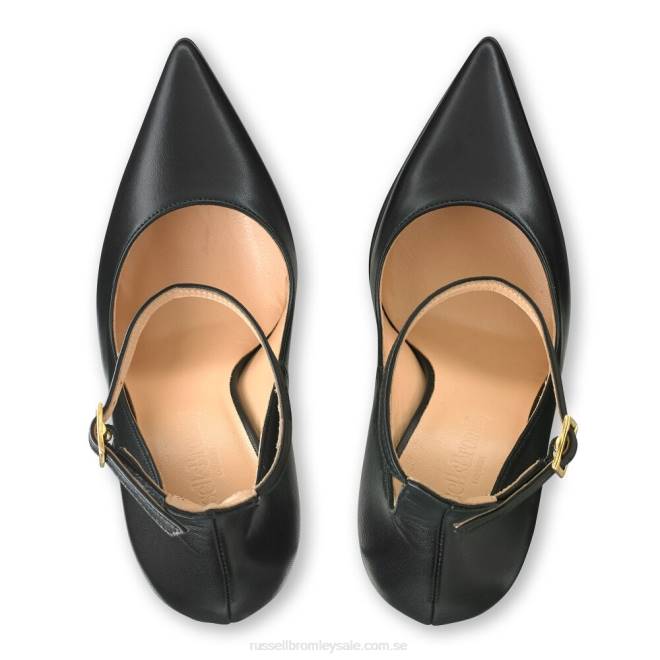 kvinnor svart Russell And Bromley pinpoint point plattformspump T4XZ185