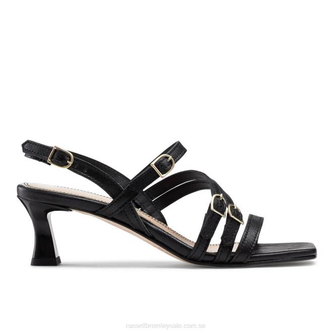 kvinnor svart Russell And Bromley solstråle sandal med remspänne T4XZ132