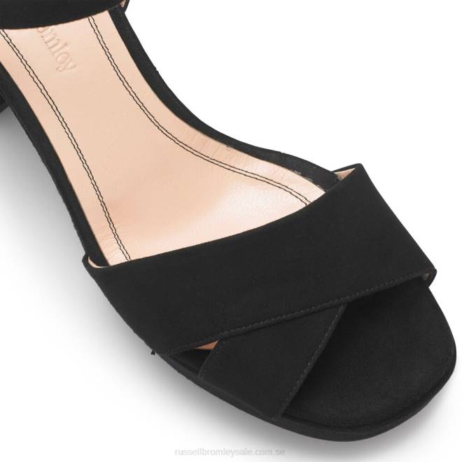 kvinnor svart Russell And Bromley toppformade plattformssandal T4XZ98