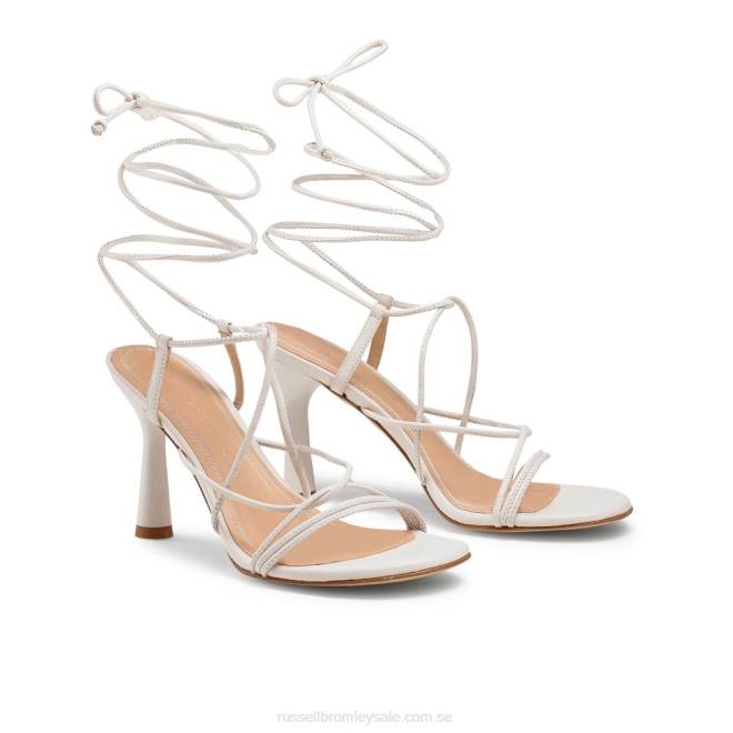 kvinnor vit Russell And Bromley dragon sandal med strappy rund tå T4XZ174