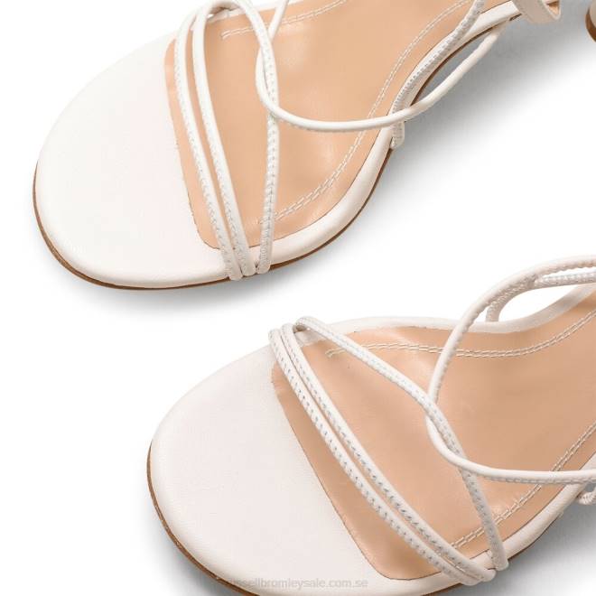 kvinnor vit Russell And Bromley dragon sandal med strappy rund tå T4XZ174