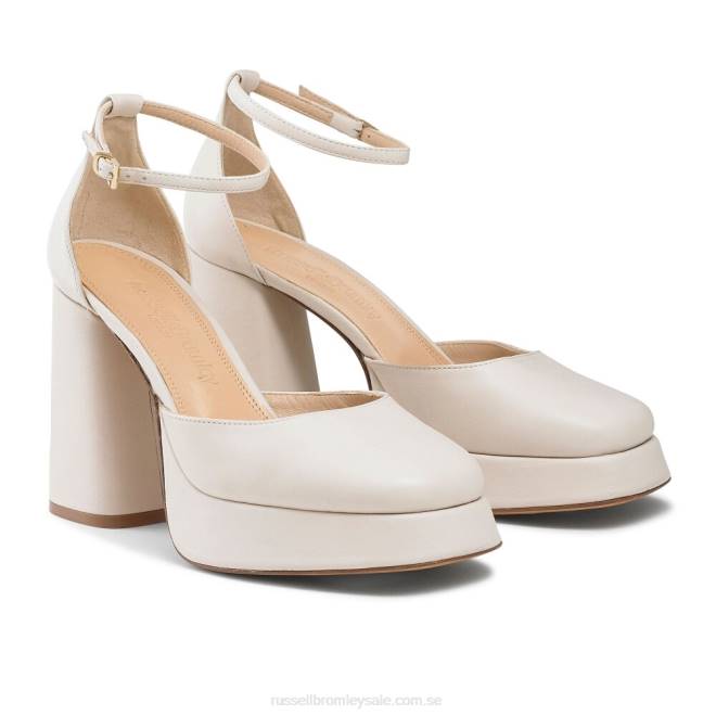 kvinnor vit Russell And Bromley felfri extrem plattform T4XZ100