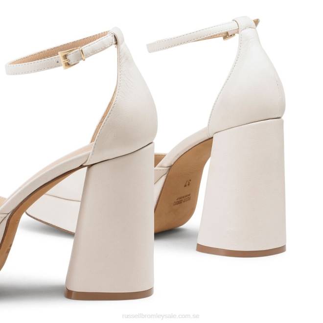 kvinnor vit Russell And Bromley felfri extrem plattform T4XZ100