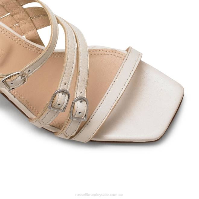 kvinnor vit Russell And Bromley solstråle sandal med remspänne T4XZ123
