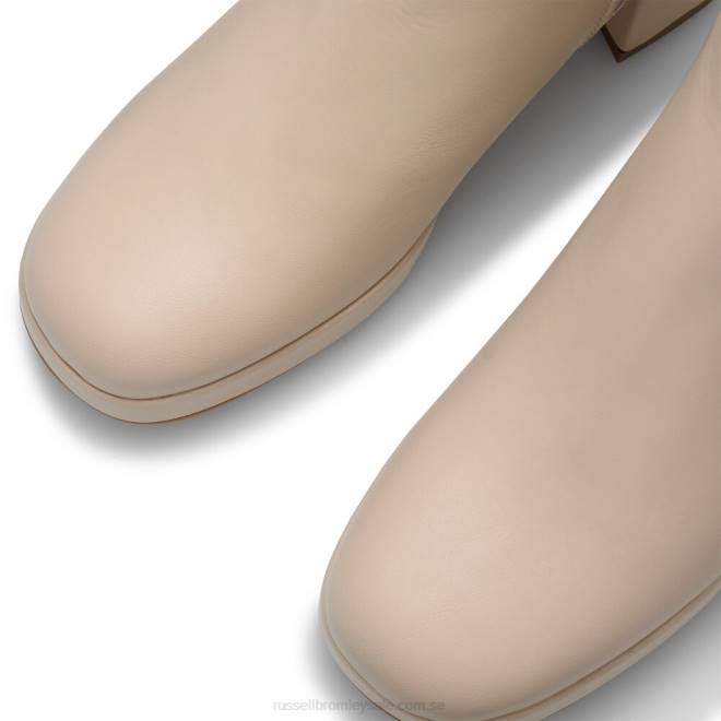 kvinnor beige Russell And Bromley blockboot-plattform ren boot T4XZ272