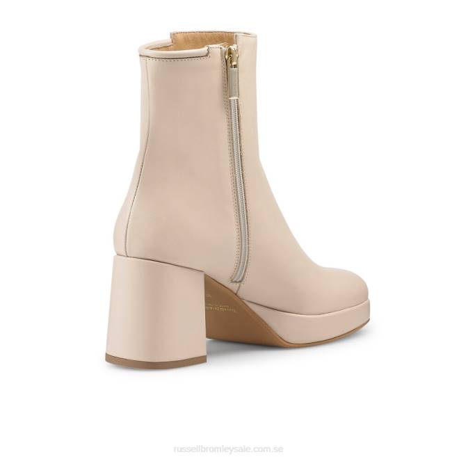 kvinnor beige Russell And Bromley blockboot-plattform ren boot T4XZ272