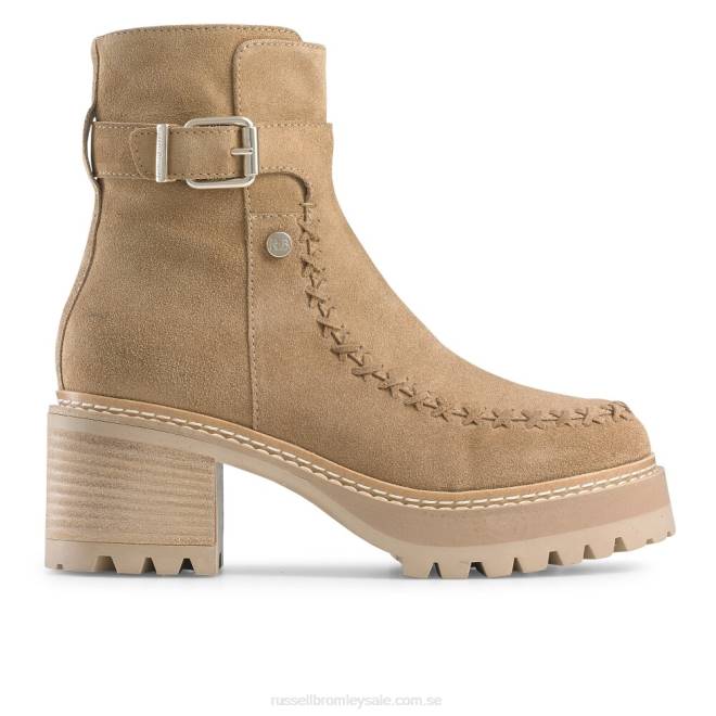 kvinnor beige Russell And Bromley hipstitch dryleks: whipstitch staplad häl T4XZ295