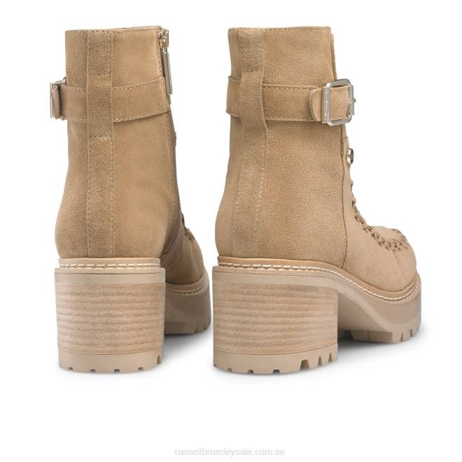 kvinnor beige Russell And Bromley hipstitch dryleks: whipstitch staplad häl T4XZ295