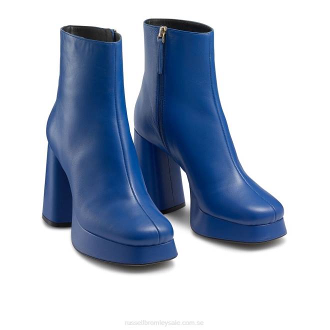 kvinnor blå Russell And Bromley finess ren plattformsstövel T4XZ326