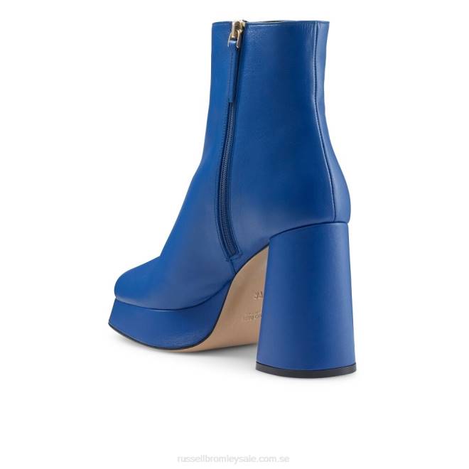 kvinnor blå Russell And Bromley finess ren plattformsstövel T4XZ326