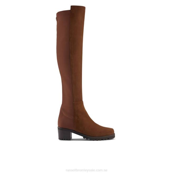 kvinnor brun Russell And Bromley halv hel knähög stövel T4XZ353