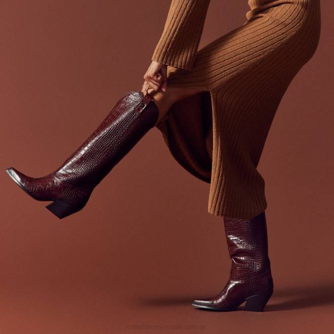 kvinnor brun Russell And Bromley salong knähög western T4XZ363